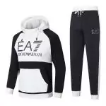 sweater et pantalon de survetement emporio armani big ea7 hoodie blanc